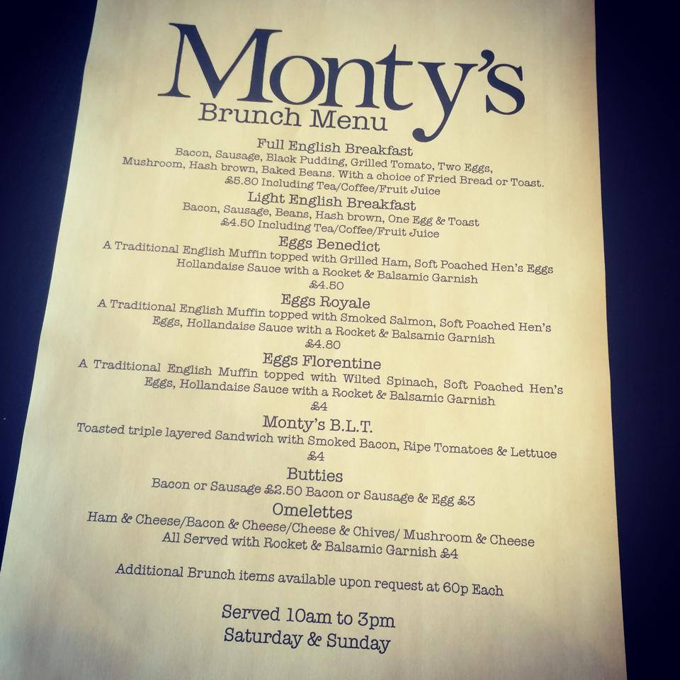 Montys Cafe Bar & Pizzeria Salford, Manchester International Restaurant